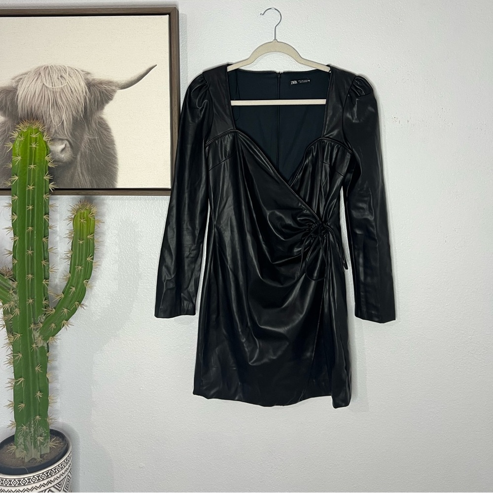 Zara leather dress